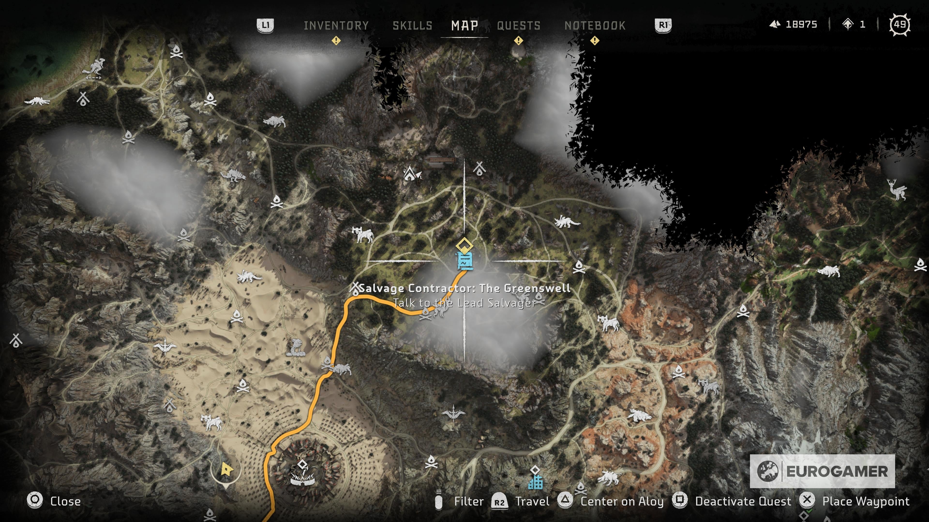 Horizon Forbidden West Salvage Contracts How to complete the Larend